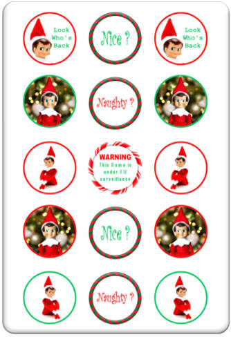 Christmas Elf Pre-Cut - Eat My Face .co.uk - Photo Cake Toppers and ...